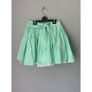 Carter’s girls green gingham  fully lined skirt